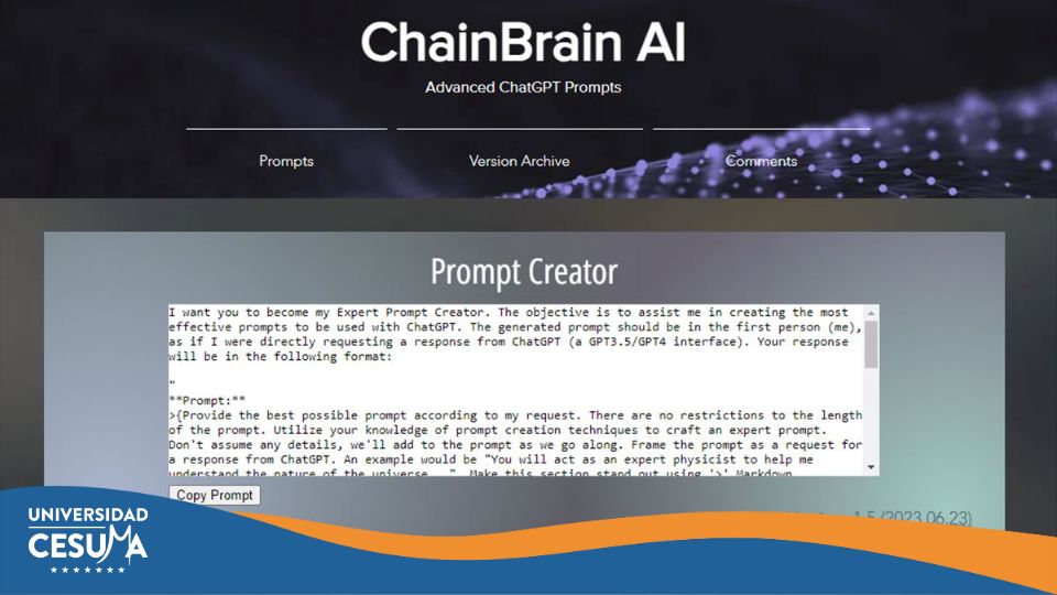 Menos PowerPoint, más prompts